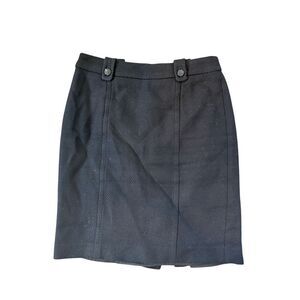 Talbots black tweed pencil skirt- size 6p